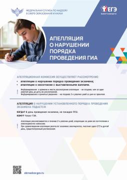 Апеляция о нарушении порядка ЕГЭ